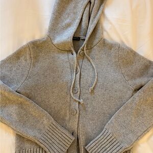 Brandy Melville Gray Hooded Women's Sweater